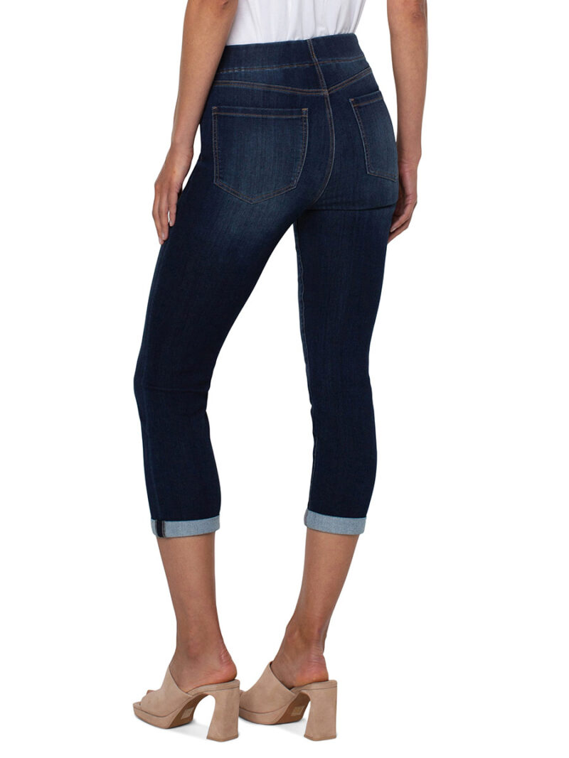 Liverpool jeans LM7065F60-CATALINA Chloé skinny cropped medium blue color