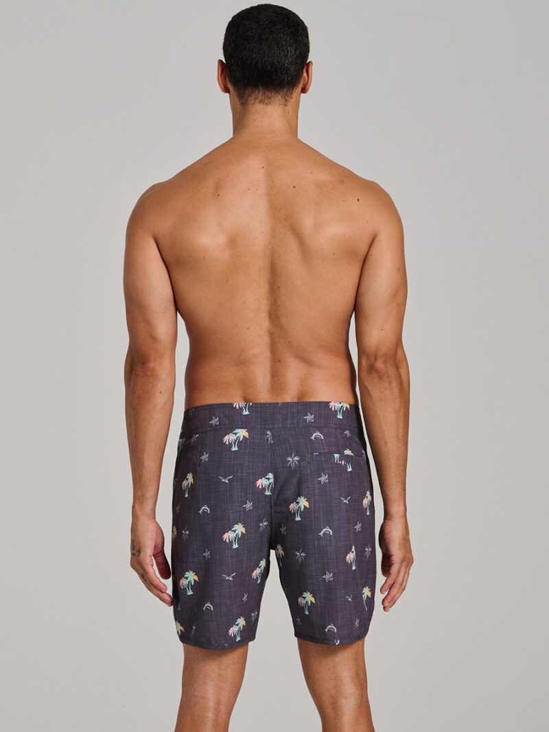 Nortcoast NCBEAMO2959 Tulum printed stretch and comfortable gray combo swim shorts