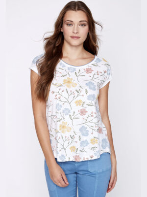 CoCo Y Club T-shirt 241-2102 in short-sleeved printed cotton