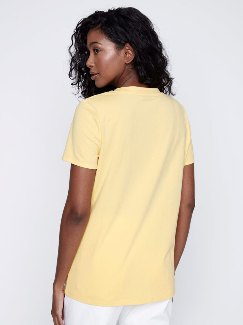 T-shirt CoCo Y Club 241-2115 manches courtes jaune