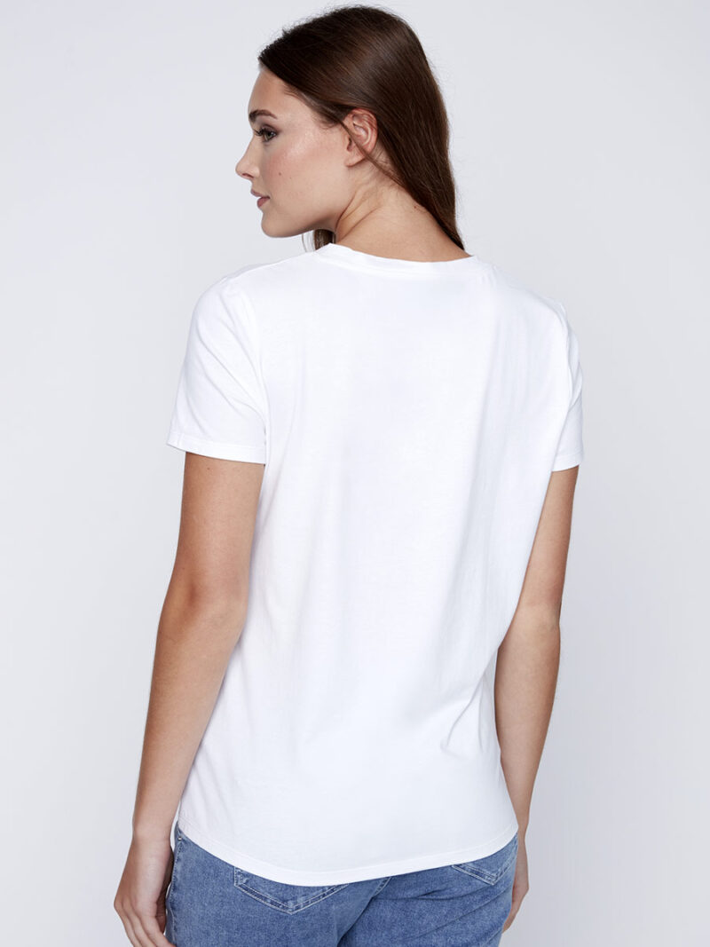 T-shirt CoCo Y Club 241-2115 manches courtes blanc