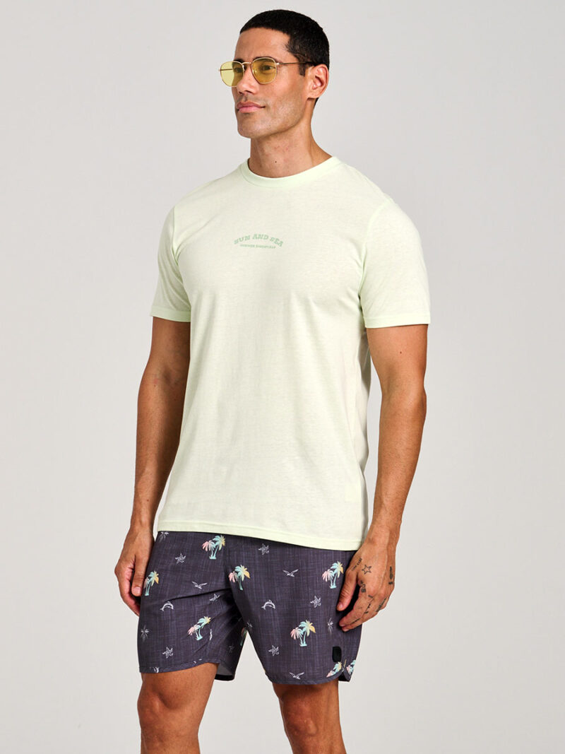 T-shirt Nortcoast NCSPAM03012 manches courtes couleur lime