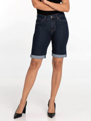 Bermudas jeans Lois 2909-6980-05 Erika taille haute coupe relaxe bleu foncé