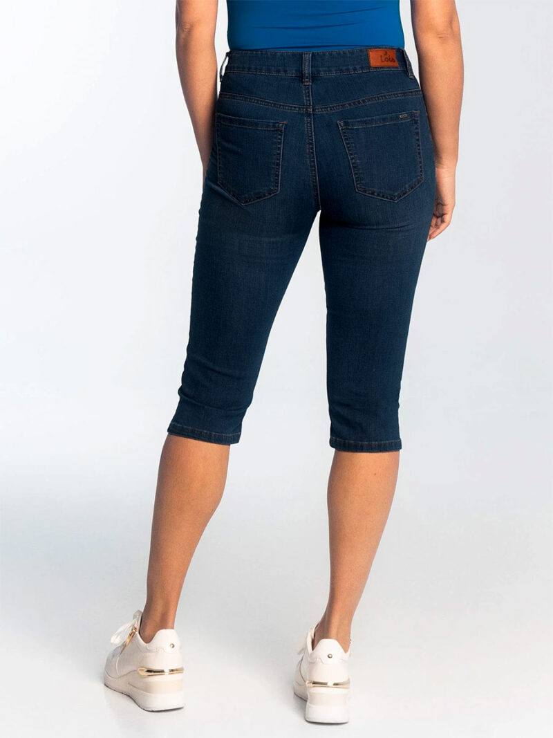 Capri jeans Lois 2163-6940-79 Alexane taille mi-haute bleu foncé