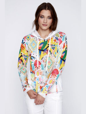 CoCo Y Club sweater 241-2327 light multicolor combo print