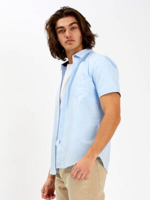 Point Zero shirt 7064005 short sleeves with 1 pocket sky blue