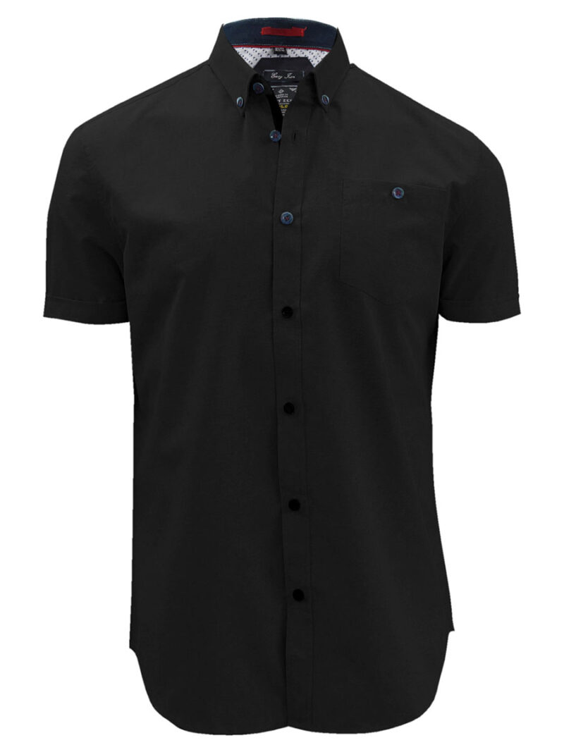 Point Zero shirt 7064005 short sleeves with 1 pocket black