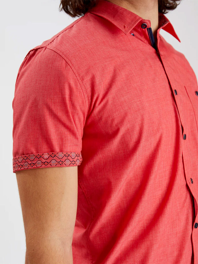 Point Zero shirt 7064005 short sleeves with 1 pocket red