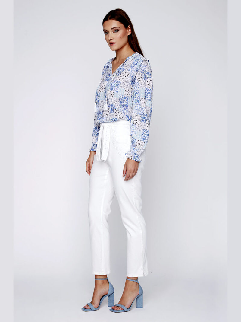 CoCo Y Club Jeans 241-1855 embroidered off white