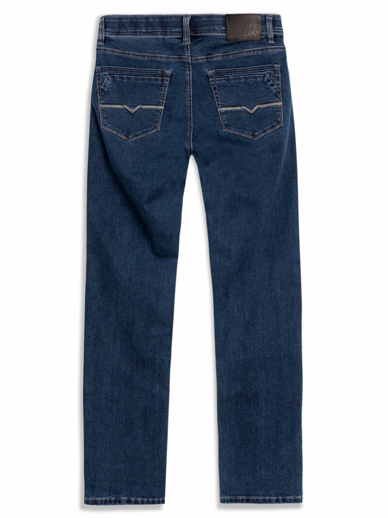 Jeans Lois Brad slim 1136-7600-82 extensible et confortable coupe droite couleur indigo moyen