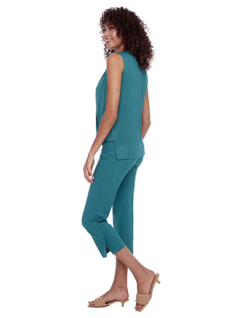 Trousers UP 68041 7/8 stretch comfortable maillard green