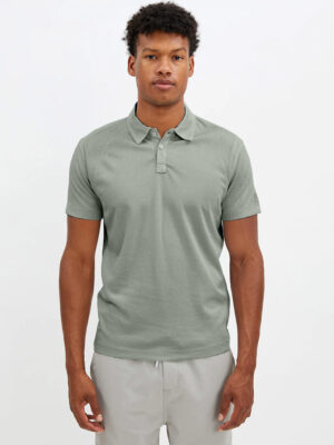 Point Zero Polo 7261525 stretchy and comfortable with a waffle texture green color