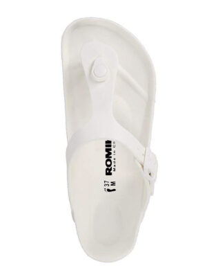 Romika R499907F sandal with 1 adjustable buckle white  color