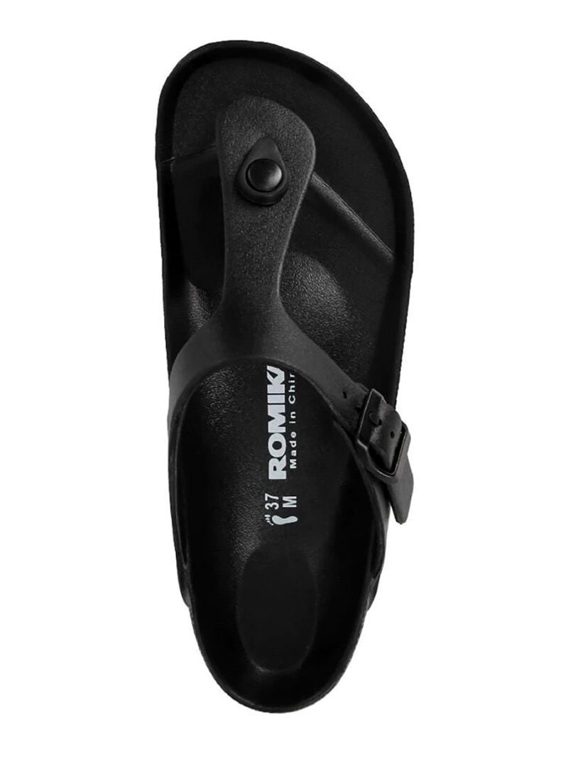 Romika R499907F sandal with 1 adjustable buckle black color