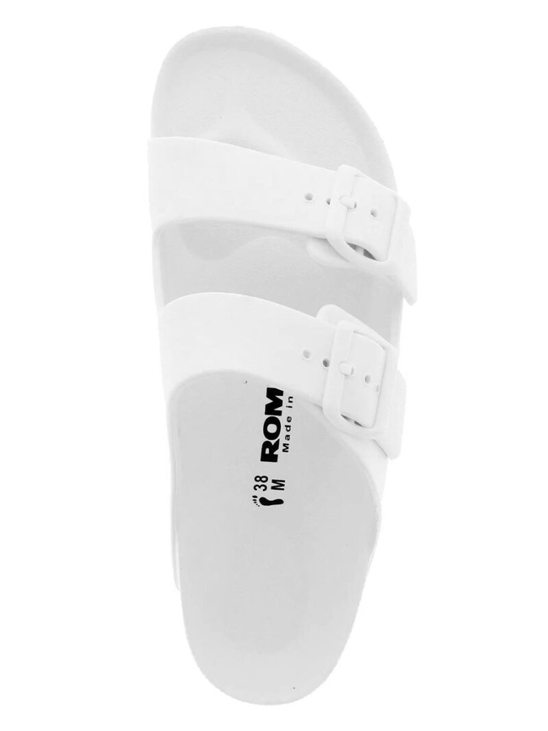 Romika R499912F sandal with 2 adjustable buckles white color