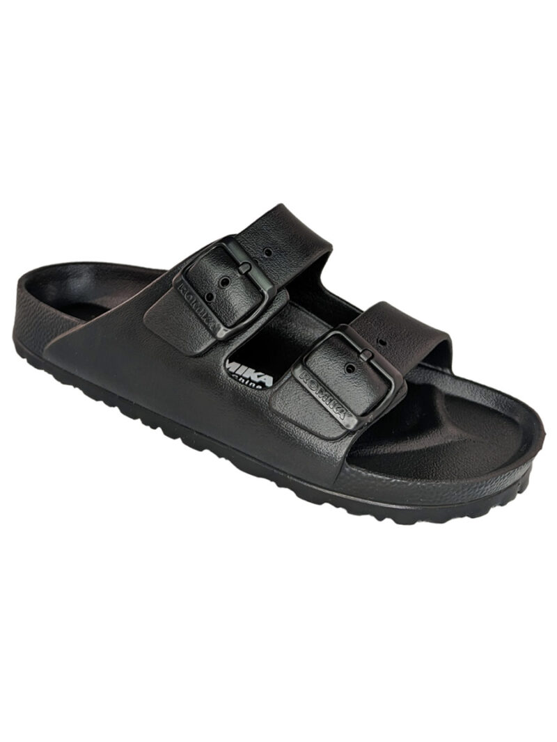 Romika R499912F sandal with 2 adjustable buckles black color