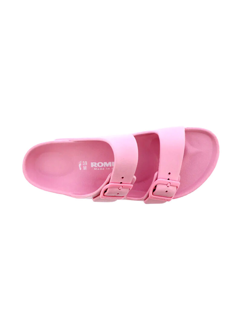 Romika R499912F sandal with 2 adjustable buckles pink color