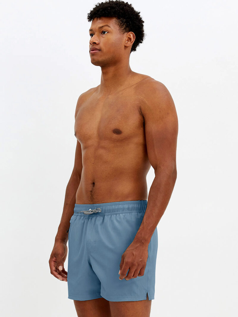Point Zero swim shorts 7265299 stretchy and comfortable fabric with zip pockets chambray color