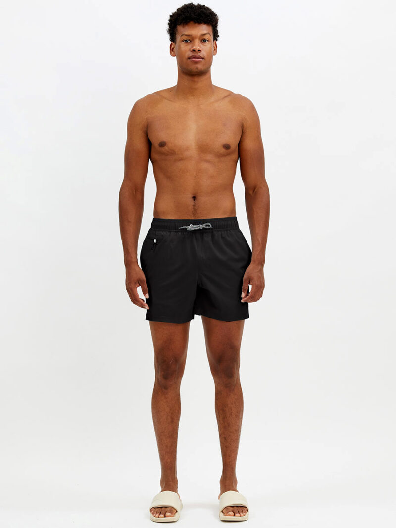 Point Zero swim shorts 7265299 stretchy and comfortable fabric with zip pockets black color