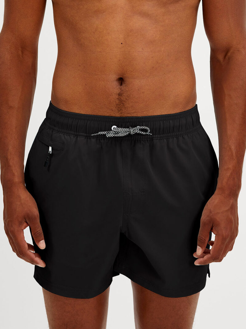 Point Zero swim shorts 7265299 stretchy and comfortable fabric with zip pockets black color