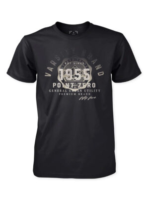 T-Shirt Point Zero 7261301 manches courtes imprimé noir