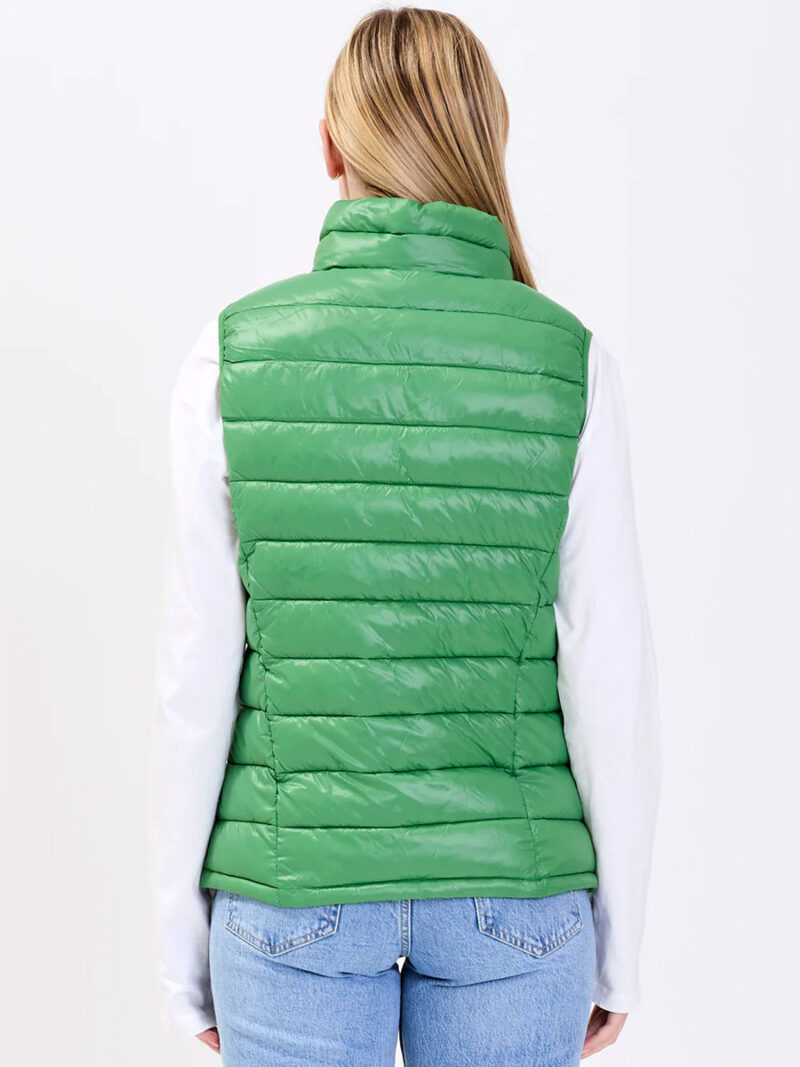 Point Zero 8268571 ultra light sleeveless jacket green color