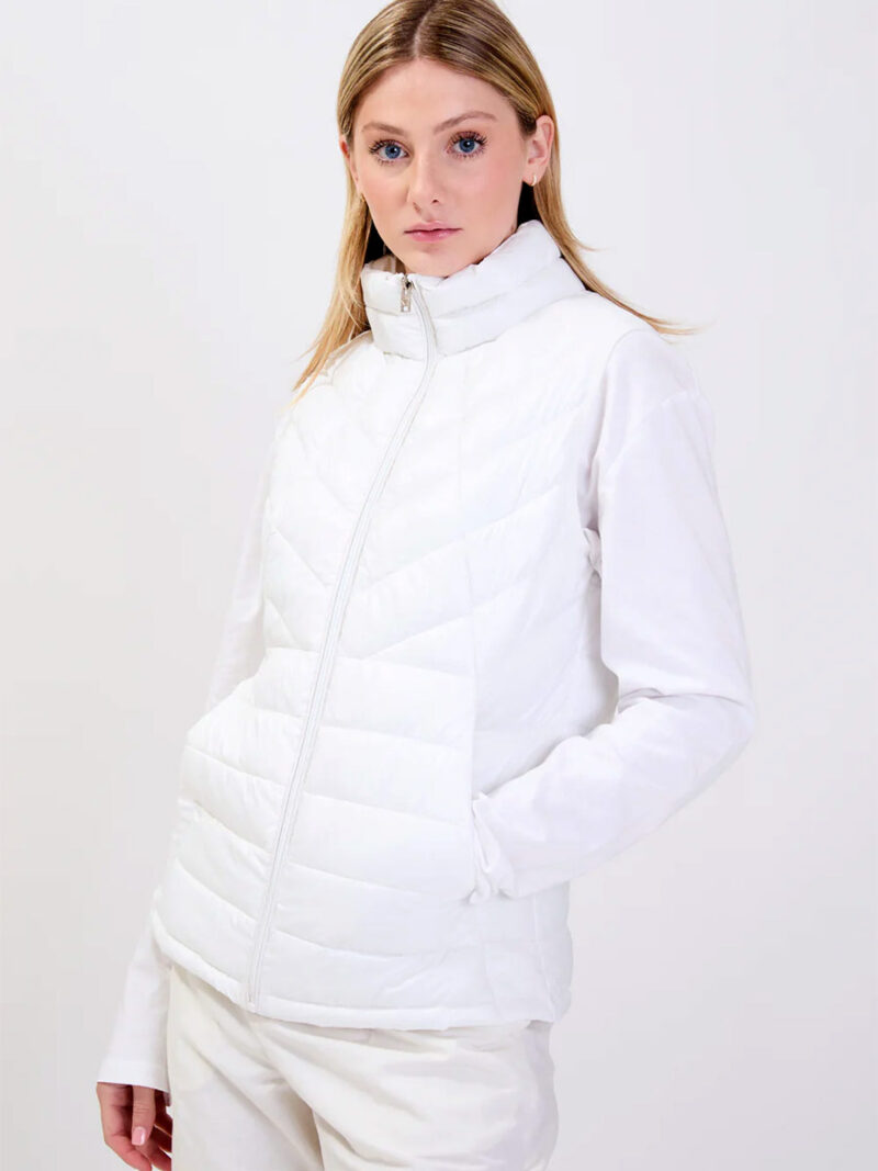 Point Zero 8268571 ultra light sleeveless jacket white color