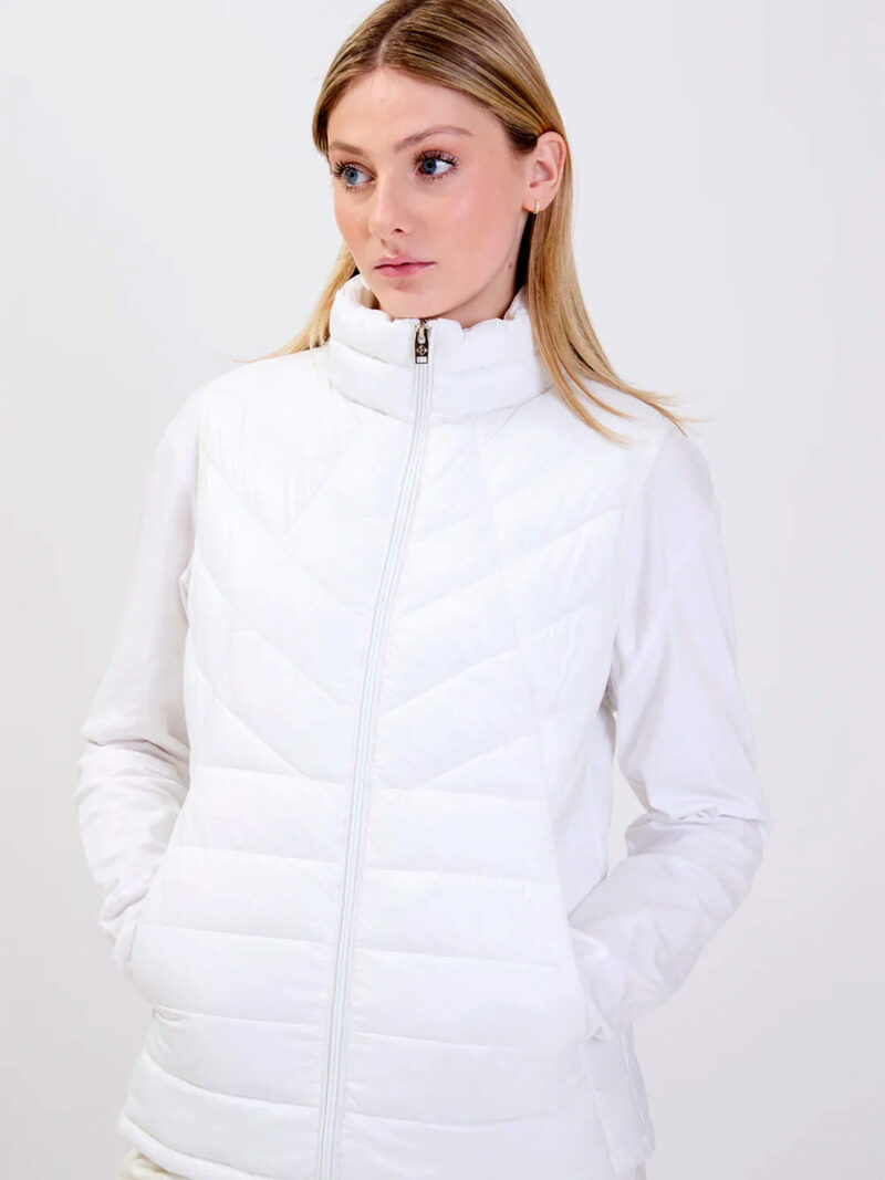 Point Zero 8268571 ultra light sleeveless jacket white color