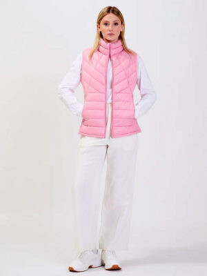 Point Zero 8268571 ultra light sleeveless jacket pink color