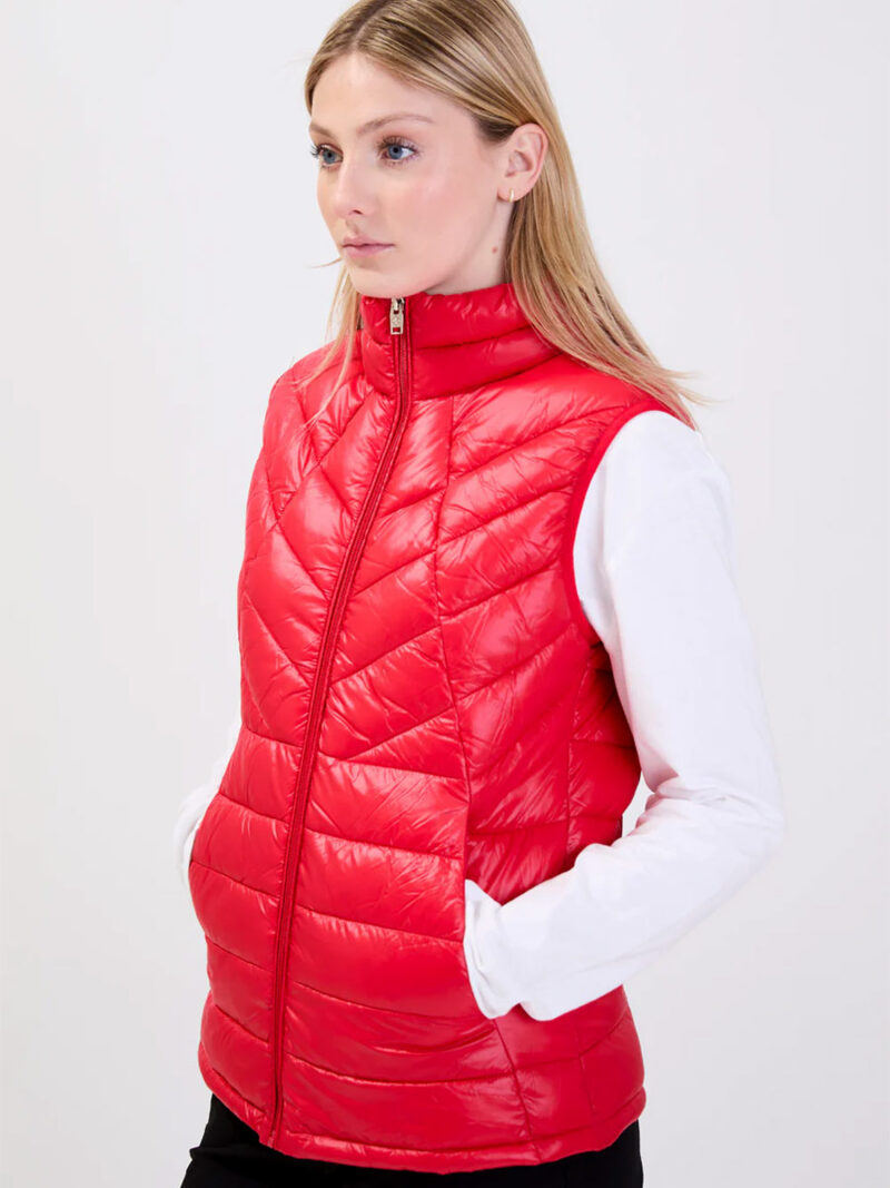 Point Zero 8268571 ultra light sleeveless jacket red color