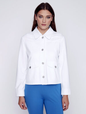 White CoCo Y Club 241-1832 short jacket