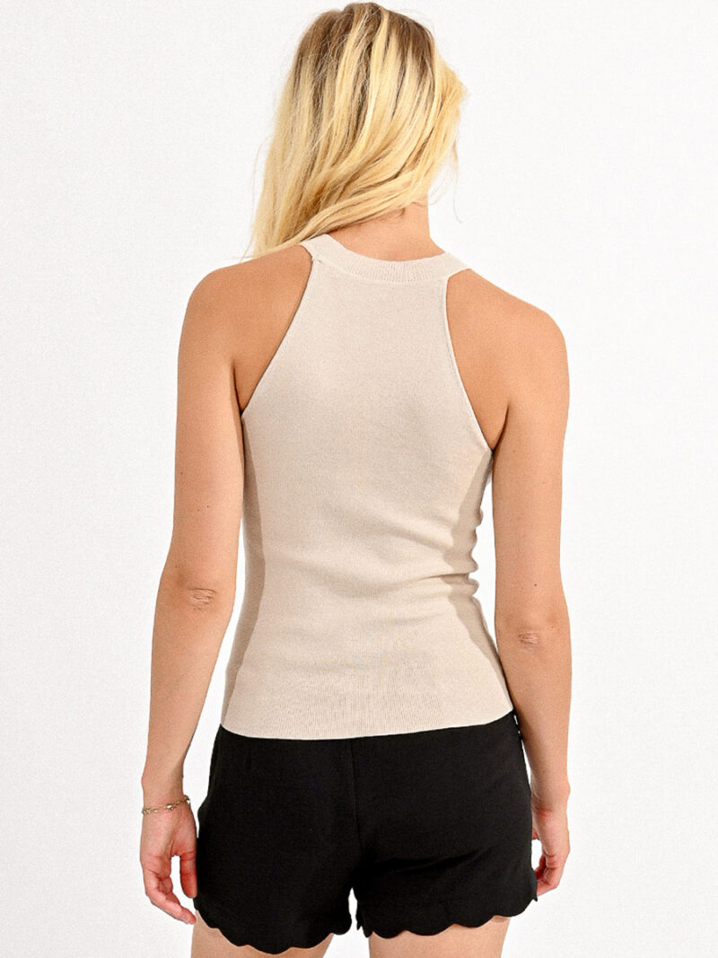 Camisole  Molly Bracken EF1554CE ribbed in beige color