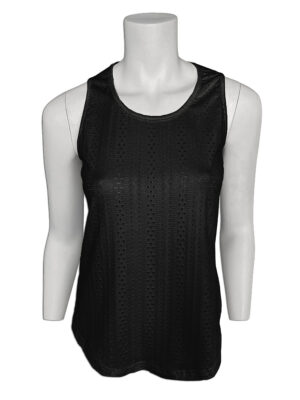 Motion black tank top MOM4161 stretchy and textured