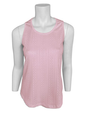 Motion pink tank top MOM4161 stretchy and textured