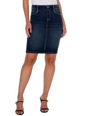 Liverpool Jeans Gia LM6369SFS skirt in stretchy and comfortable denim without zip