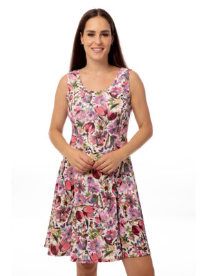 Bali 8279 printed sleeveless dress