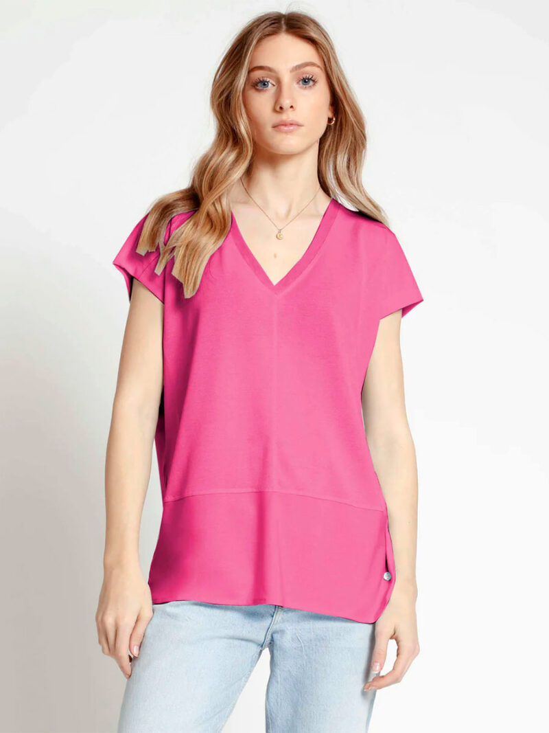 Point Zero T-shirt 8064512 short sleeves orchid color