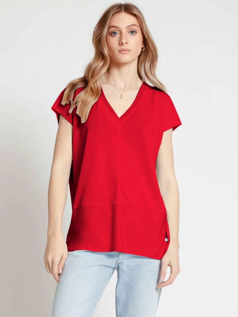 Point Zero T-shirt 8064512 short sleeves red color