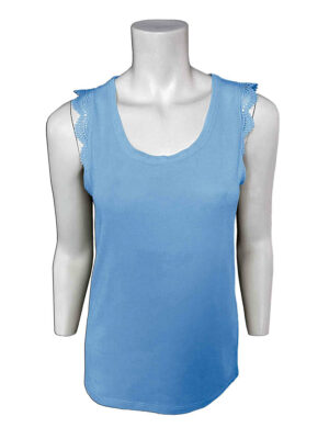 Motion blue tank top MOM4113 lace straps