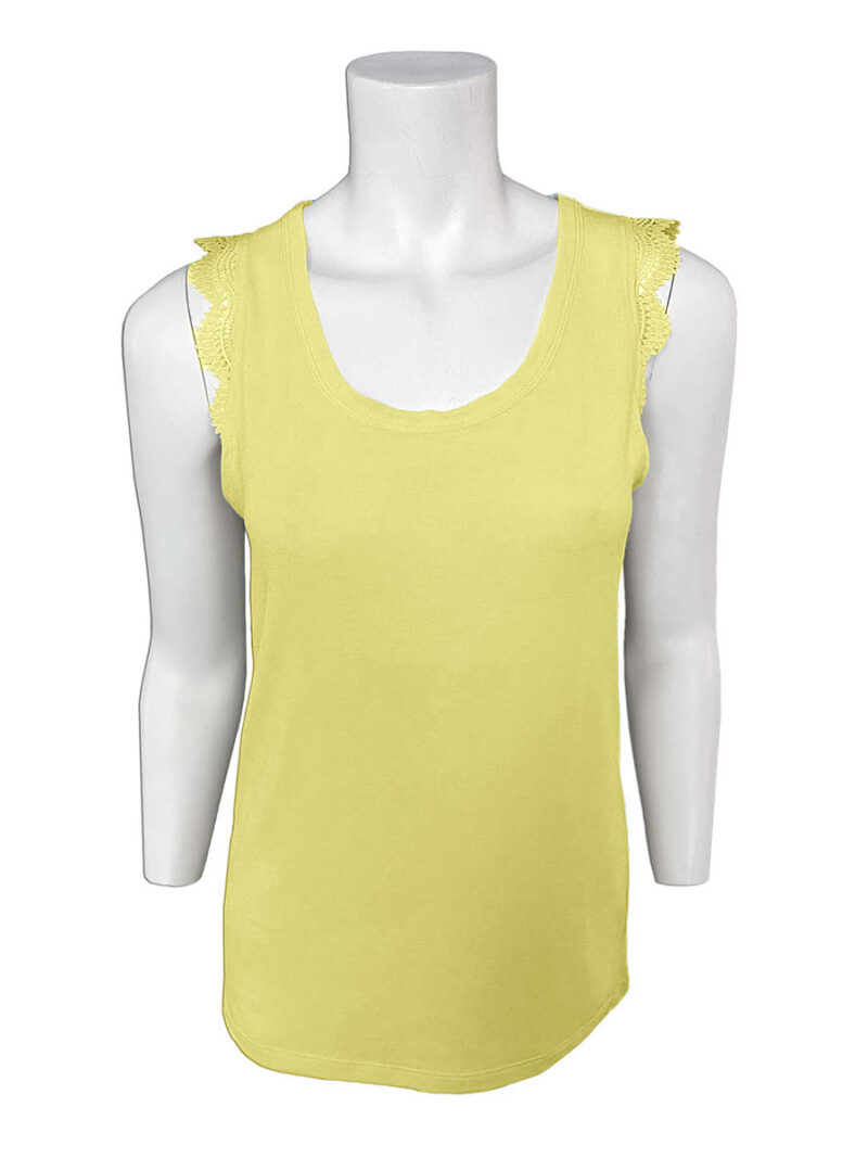 Motion yellow tank top MOM4113 lace straps