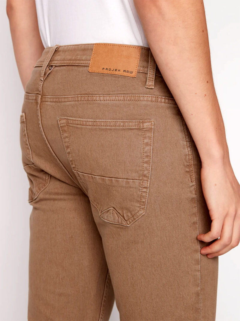 Projek Raw 144430 straight cut jeans in stretchy and comfortable denim beige color