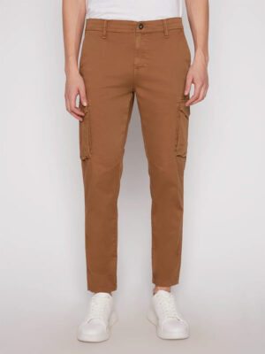 Projek Raw 144163 cargo style pants, stretchy and comfortable, caramel color