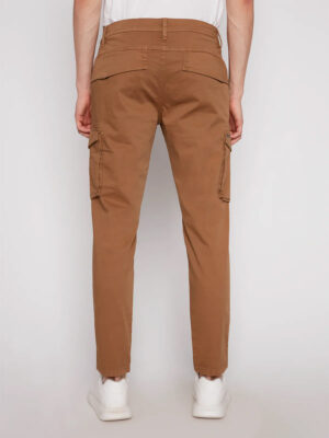 Pantalon Projek Raw 144163 style cargo extensible et confortable couleur caramel