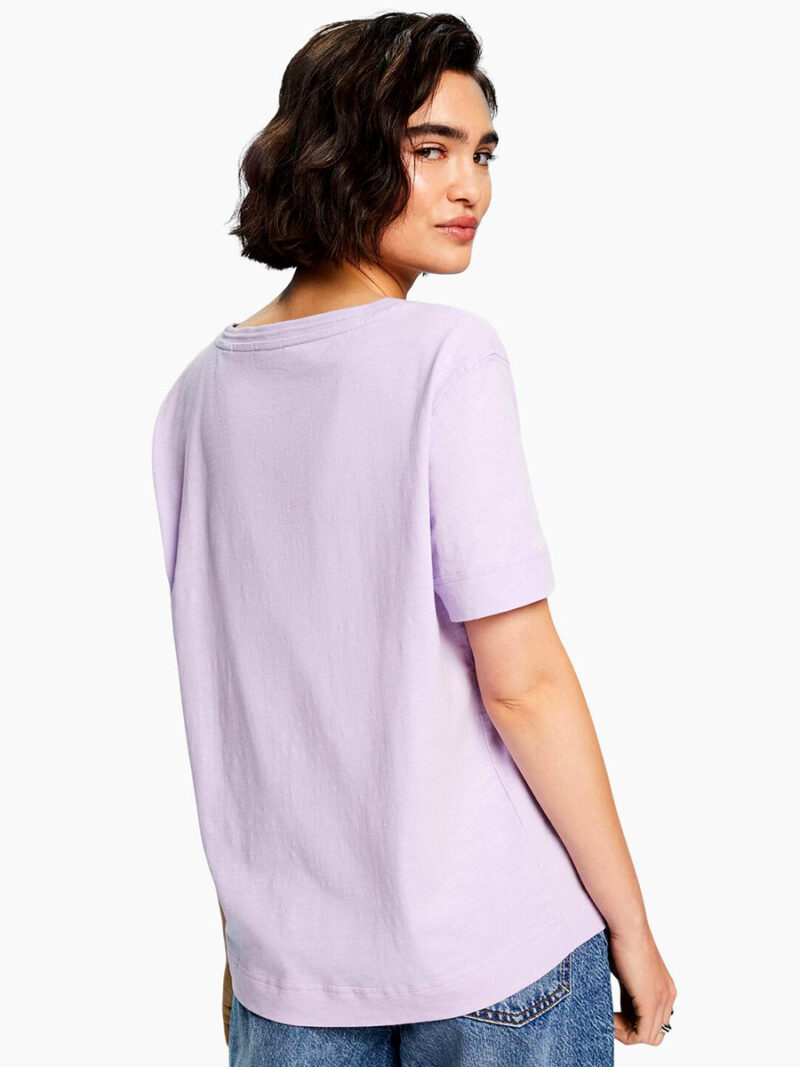 Esprit T-shirt 014EE1K338 short sleeves, V-neck lilac colorEsprit T-shirt 014EE1K338 short sleeves, V-neck lilac color