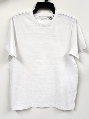 T-shirt Projek Raw 144332 manches courtes en tissu texturé et confortable blanc
