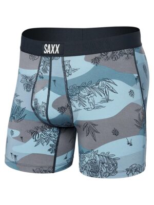 Boxer SAXX Ultra SXBB30F JTB ultra doux Imprimé jungle sur fond bleu