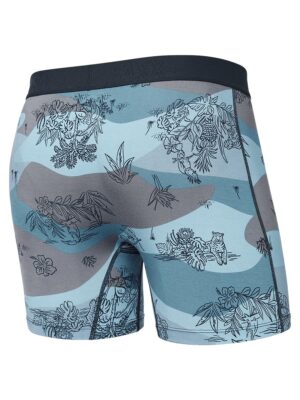 Boxer SAXX Ultra SXBB30F JTB ultra doux Imprimé jungle sur fond bleu