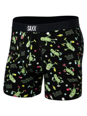 Boxer SAXX Ultra SXBB30F PKL ultra doux imprimé Pickelball sur fond noir