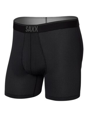 Boxer SAXX Quest SXBB70F BL2 texture maille gaufrée couleur noir