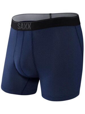 Boxer SAXX Quest SXBB70F MB2 texture maille gaufrée marine